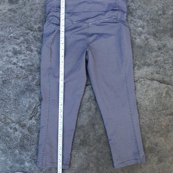 NIKE dri- fit leggings white navy stripes size S - Picture 5 of 6